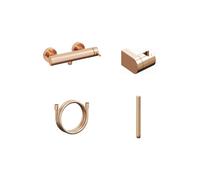 Ravak Espirit - Mitigeur de douche ES 032.60RGB.+S avec accessoires, or rose brossé X07S132