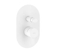 Ravak Espirit - Mitigeur encastré 2 sorties, avec corps d’encastrement, blanc mat X070247
