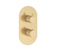 Ravak Espirit - Mitigeur thermostatique encastré, 3 sorties, doré brossé X070613