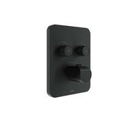 Ravak Flat - Mitigeur thermostatique encastré FL 063.20BLM.O2.RB072, pour 2 sorties, noir mat X070748