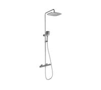 Ravak Flat - Set de douche avec thermostat, 25x25 cm, 3 jets, chrome X070442