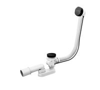 Ravak - Garniture de vidage et trop-plein pour baignoire, longueur 570 mm, bowden, noir mat X01745