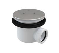 Ravak - Garniture de vidage pour receveur de douche, chrome X01309