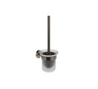 Ravak Kona - Brosse WC murale avec support, verre/graphite brossé X07P1337