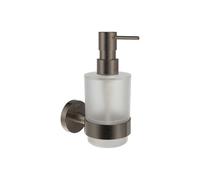 Ravak Kona - Distributeur de savon avec support, verre/grafite brossé X07P1336