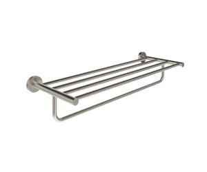 Ravak Kona - Porte-serviette avec étagère, longueur 60 cm, acier inoxydable brossé X07P1292