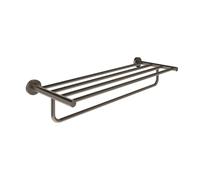 Ravak Kona - Porte-serviettes avec étagère, longueur 60 cm, graphite brossé X07P1331