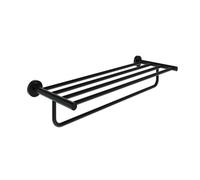 Ravak Kona - Porte-serviettes avec étagère, longueur 60 cm, noir mat X07P1305