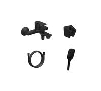 Ravak Life - Mitigeur de baignoire avec accessoires, noir mat X07S110
