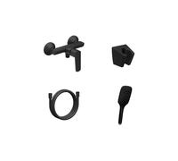 Ravak Life - Mitigeur de douche avec accessoires, noir mat X07S112
