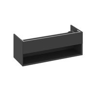 Ravak Lite - Meuble pour lavabo, 120x45x43 mm, 1 tiroir, noir mat X000001868