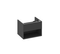 Ravak Lite - Meuble pour lavabo, 60x45x43 mm, 1 tiroir, noir mat X000001856