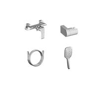Ravak - Mitigeur de douche avec accessoires, chrome X07S115