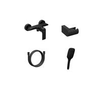Ravak - Mitigeur de douche avec accessoires, noir mat X07S116