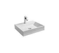 Ravak Natural - Lavabo 50x45 cm, sans trop-plein, avec trou pour robinet, blanc XJO01250000
