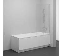 Ravak Nexty - Ecran de salle de bains 80x140 cm, verre satiné/clair 7O840U00Z1