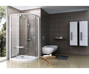 Ravak Pivot - Cabine de douche quart de rond PSKK3-100, 97-100 cm, blanc/verre clair 376AA101Z1