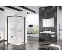 Ravak Pivot - Cabine de douche quart de rond PSKK3-80, 77-80 cm, noir/verre 37644300Z1