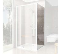 Ravak Pivot - Paroi de douche fixe PPS-80, 77-80 cm, blanc/verre clair 90G40100Z1