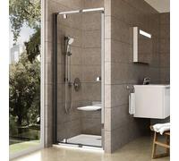 Ravak Pivot - Porte de douche, 76-81 cm, aluminium brillant/verre clair 03G40C00Z1