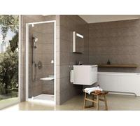 Ravak Pivot - Porte de douche, 76-81 cm, blanc/verre clair 03G40101Z1