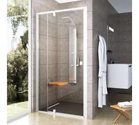 Ravak Pivot - Porte de douche PDOP2-110, 106-111 cm, blanc/verre clair 03GD0101Z1