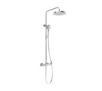 Ravak - Set de douche DS 091.00 avec mitigeur, 25 cm, 3 jets, chrome X07P643