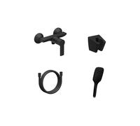 Ravak Solar - Mitigeur de douche avec accessoires, noir mat X07S108
