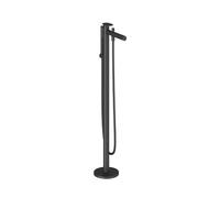 Ravak Spring - Mitigeur de baignoire pour montage au sol, avec accessoires, noir mat X070556