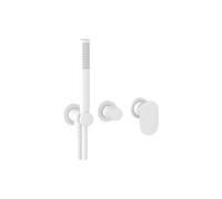 Ravak Spring - Mitigeur encastré avec corps d'encastrement, 2 sorties, avec accessoires, blanc mat X070575