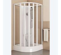 Ravak Supernova - Cabine de douche 81x81 cm, avec receveur et accessoires, blanc/Grape 80644112ZG