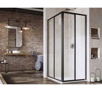 Ravak Supernova - Cabine de douche 90x90 cm, noir/verre transparent 14V703O2Z1S