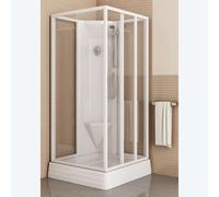 Ravak Supernova - Cabine de douche 91x91 cm, avec receveur et accessoires, blanc/verre clair 83677112Z1