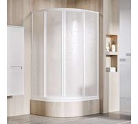 Ravak Supernova - Cabine de douche carrée en quatre parties SKCP4-80 Sabina, 78-80 cm, blanc/Perle 31144V10011