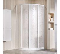 Ravak Supernova - Cabine de douche quart de rond en quatre parties SKCP4-80, 78-80 cm, blanc/Pearl 3114O10211