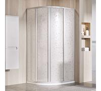 Ravak Supernova - Cabine de douche quart de rond en quatre parties SKCP4-90, 88-90 cm, satin/Pearl 3117OU0211