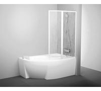 Ravak Supernova - Pare-baignoire VSK2 Rosa 140 P, droite, blanc/pluie 76P7010041