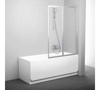 Ravak Supernova - Pare-bain pliant en deux parties VS2 105, 105x140 cm, verre satiné/transparent 796M0U00Z1
