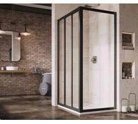 Ravak Supernova - Paroi de douche APSS-80, 77-81 cm, noir/verre clair 940403R2Z1