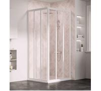 Ravak Supernova - Porte de douche ASRV3-80, 77-79 cm, blanc/verre clair 15V401R2Z1