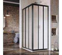 Ravak Supernova - Porte de douche ASRV3-80, 77-79 cm, noir/verre Grape 15V403R2ZG