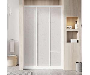 Ravak Supernova - Porte de douche en trois parties ASDP3-90, 87-91 cm, blanc/Pearl 00V701R211