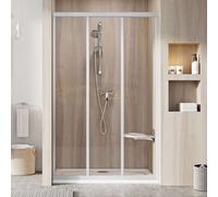 Ravak Supernova - Porte de douche en trois parties ASDP3-90, 87-91 cm, verre satiné/clair 00V70UR2Z1
