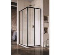 Ravak Supernova - Porte de douche SRV2-100 S, 97-99 cm, noir/verre clair 14VA03O2Z1