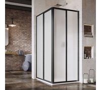 Ravak Supernova - Porte de douche SRV2-80 S, 77-79 cm, noir/Pearl 14V403O211