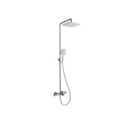 Ravak Termo - Set de douche 300, TE 092.00/150 avec thermostat de baignoire, 25 cm, blanc/chrome X070098