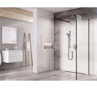 Ravak Walk-In - Paroi de douche Walk-In Corner Set 110x80, 2 pièces, 80x200 cm, noir/verre transparent GW1CD430SZ1