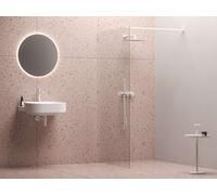 Ravak Walk-In - Paroi de douche Walk-In Wall Set 130, 130x200 cm, blanc mat/verre transparent GW9WJ0E0SZ1