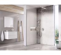 Ravak Walk-In - Paroi de douche Walk-In Wall Set 140, 140x200 cm, chrome/verre transparent GW9WM0C0SZ1