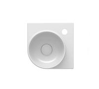 Ravak Yard - Lave-main d'angle 28x28 cm, sans trop-plein, trou pour robinet, blanc XJX01228000
